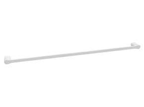 Manhattan Single Towel Rail 900mm Gloss White & Chrome