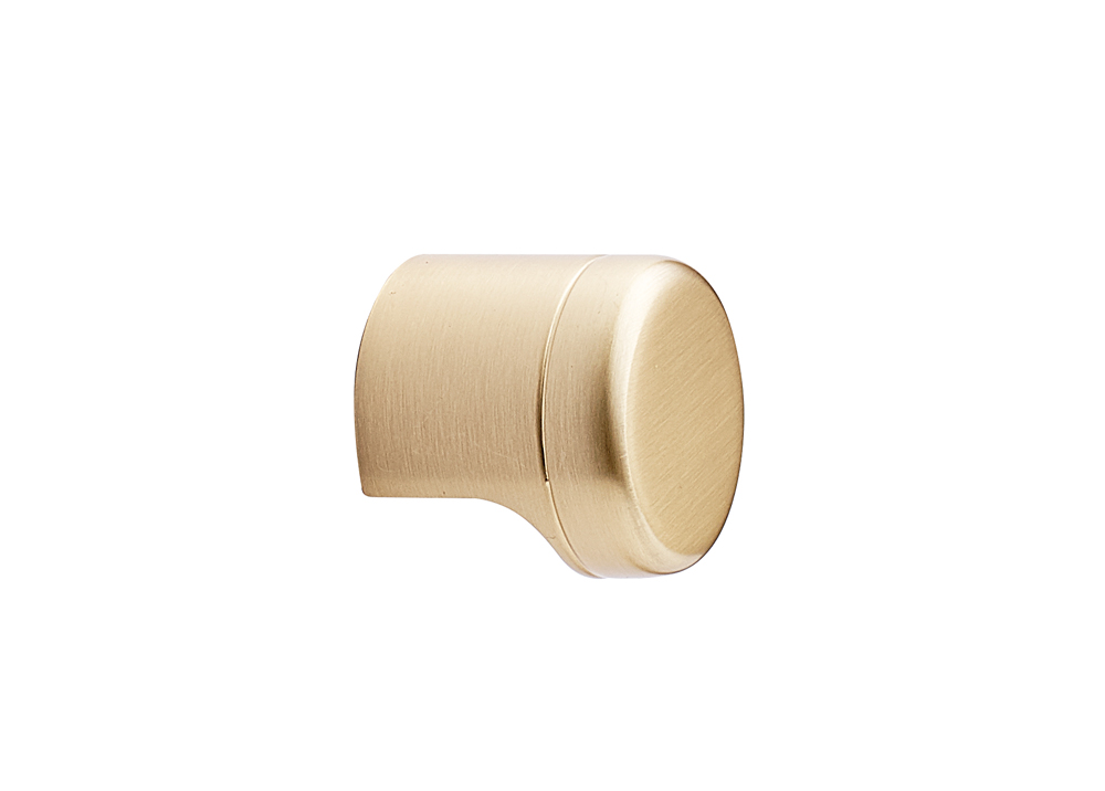 Point Knob Light Brushed Brass (each)