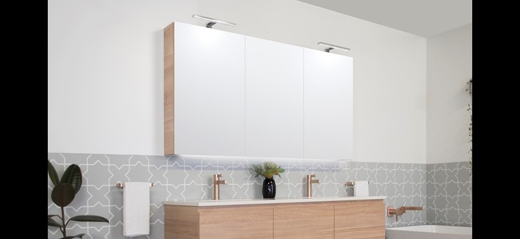 Moonlight Mirrored Cabinet, Recessed Mirrored Bathroom Cabinets Australia