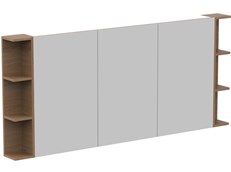 Glacier Shelf Mirrored Cabinet 1800