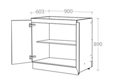 900mm Floor Cabinet