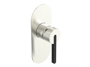 Bronx Wall Mixer Brushed Nickel & Matte Black