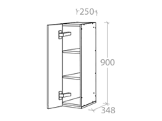 250x900mm Wall Cabinet