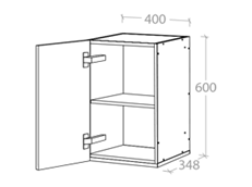 400x600mm Wall Cabinet