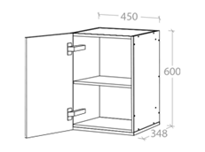 450x600mm Wall Cabinet