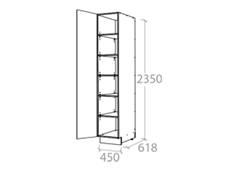 450x2350mm Tall Cabinet