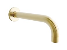 Bloom Wall Spout Brushed Brass