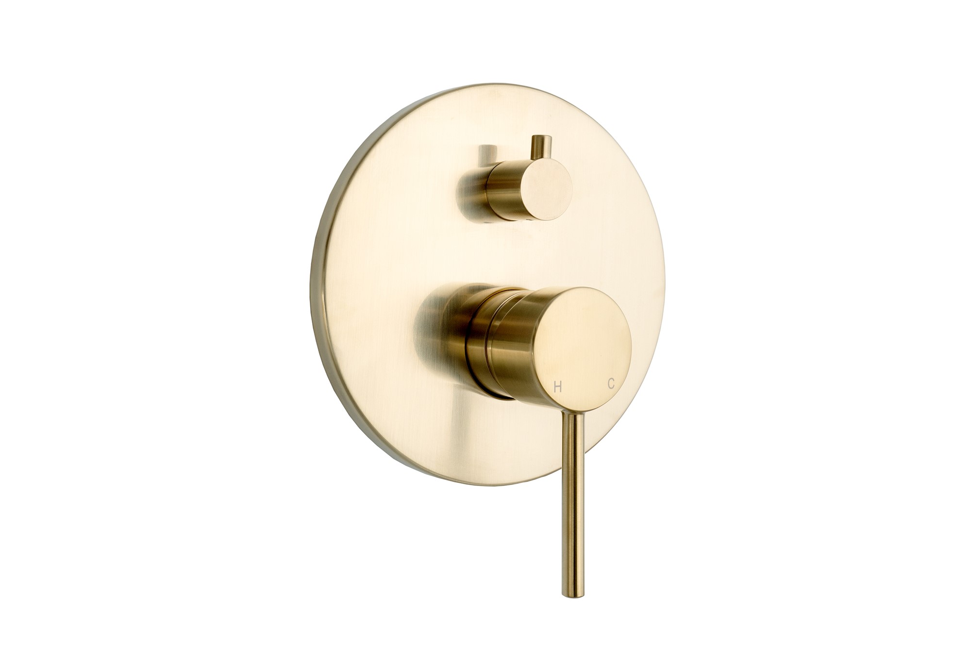 Bloom Shower Diverter Light Brushed Brass