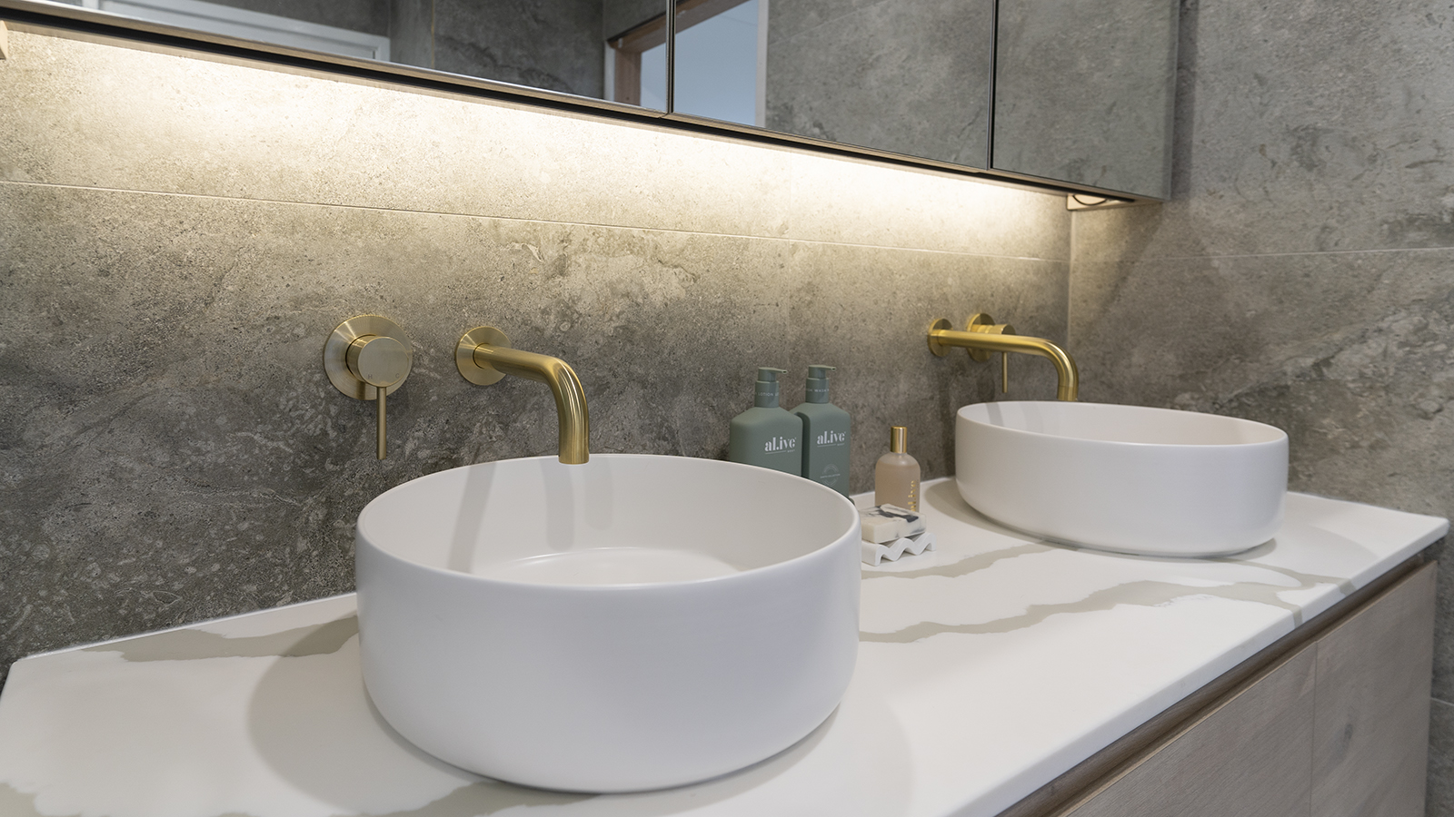 Bloom Wall Mixer Brushed Brass Architectural Designer Products ADP