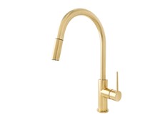 Bloom Pull Out Sink Mixer Light Brushed Brass