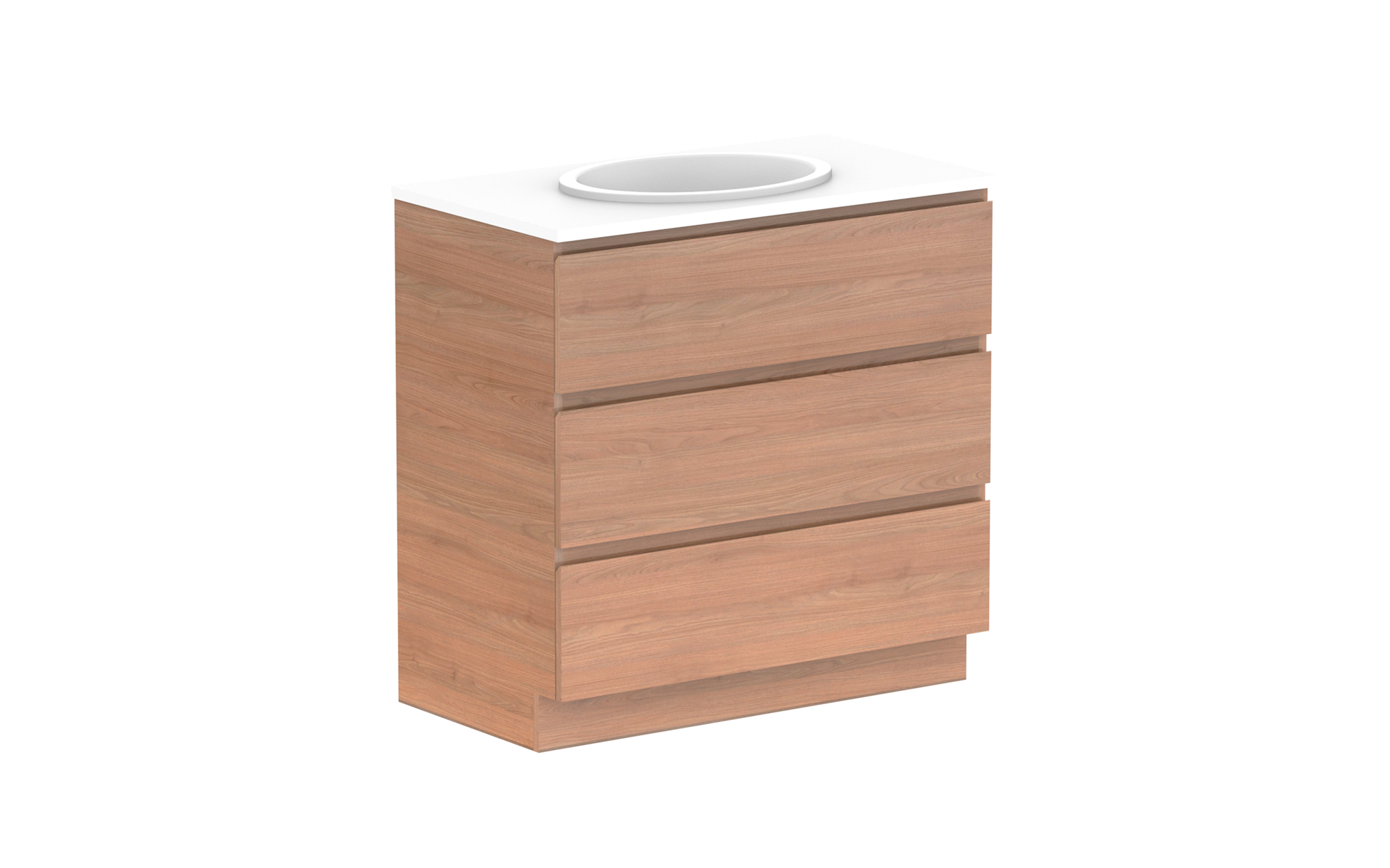 Glacier All-Drawer, 900 Trio, Floor Mount