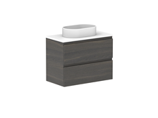 Glacier Ensuite All-Drawer, 750 Twin, Wall Hung