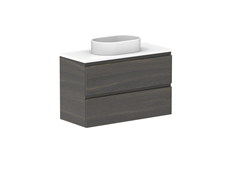 Glacier Ensuite All-Drawer, 900 Twin, Wall Hung