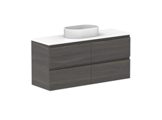 Glacier Ensuite All-Drawer, 1200 Twin, Wall Hung