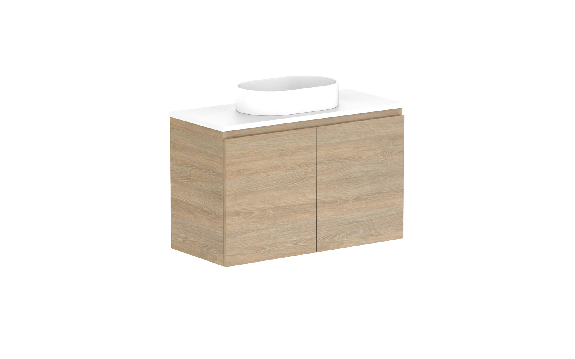 Glacier Ensuite All-Door, 900 Twin, Wall Hung