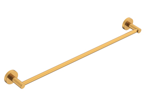 Soul Single Towel Rail 600mm Brushed Brass