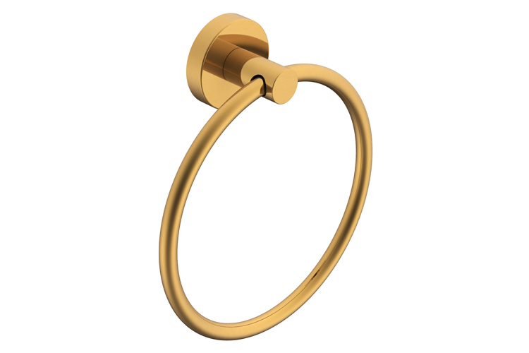 Soul Hand Towel Ring Brushed Brass Architectural Designer Products ADP