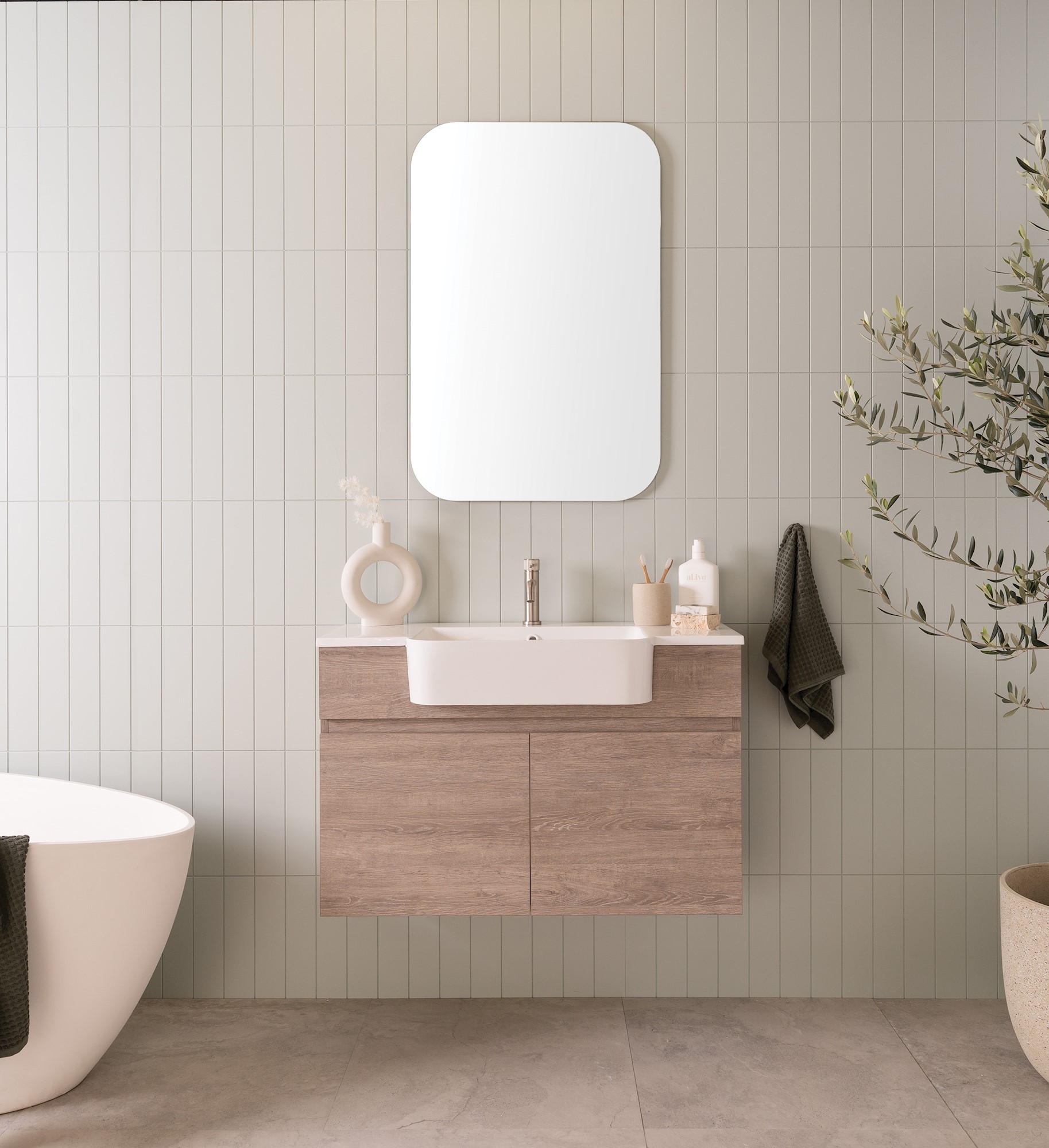 Glacier Semi-Recessed, All-Door