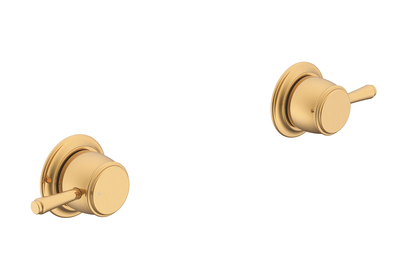 Eternal Wall Top Assembly (pr) Brushed Brass