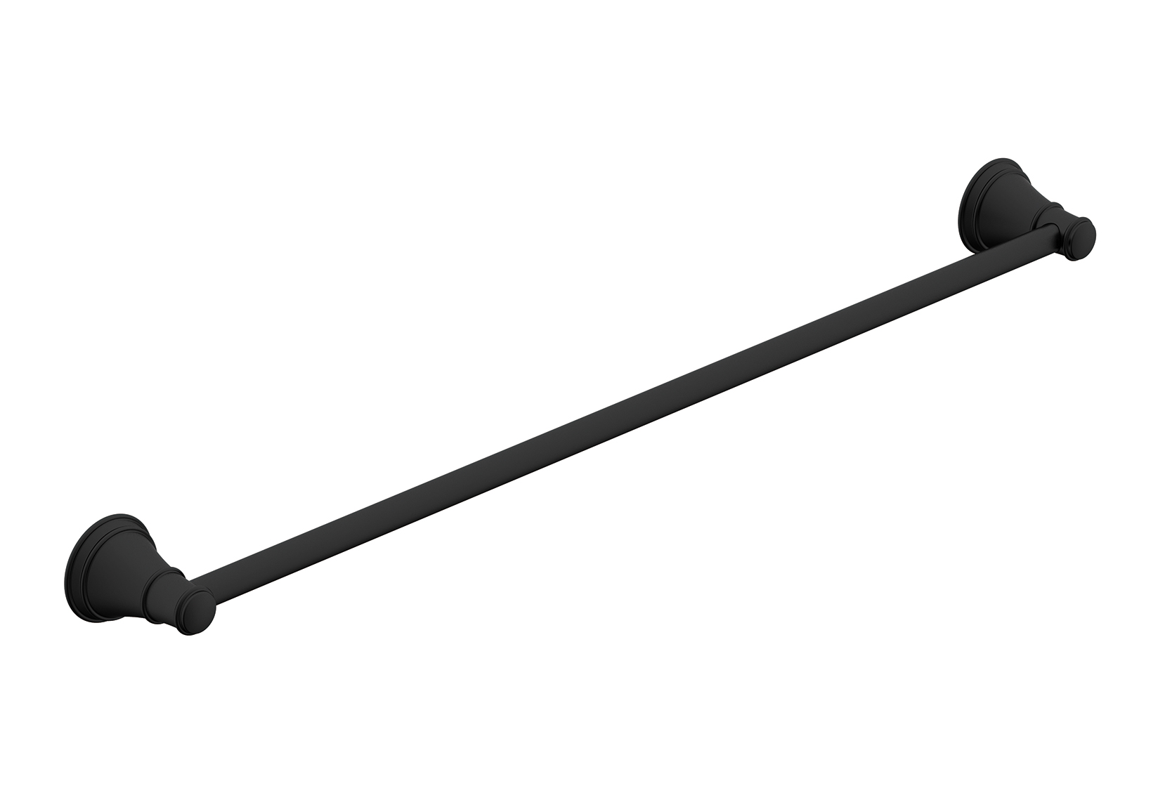Eternal Single Towel Rail 600mm Matte Black