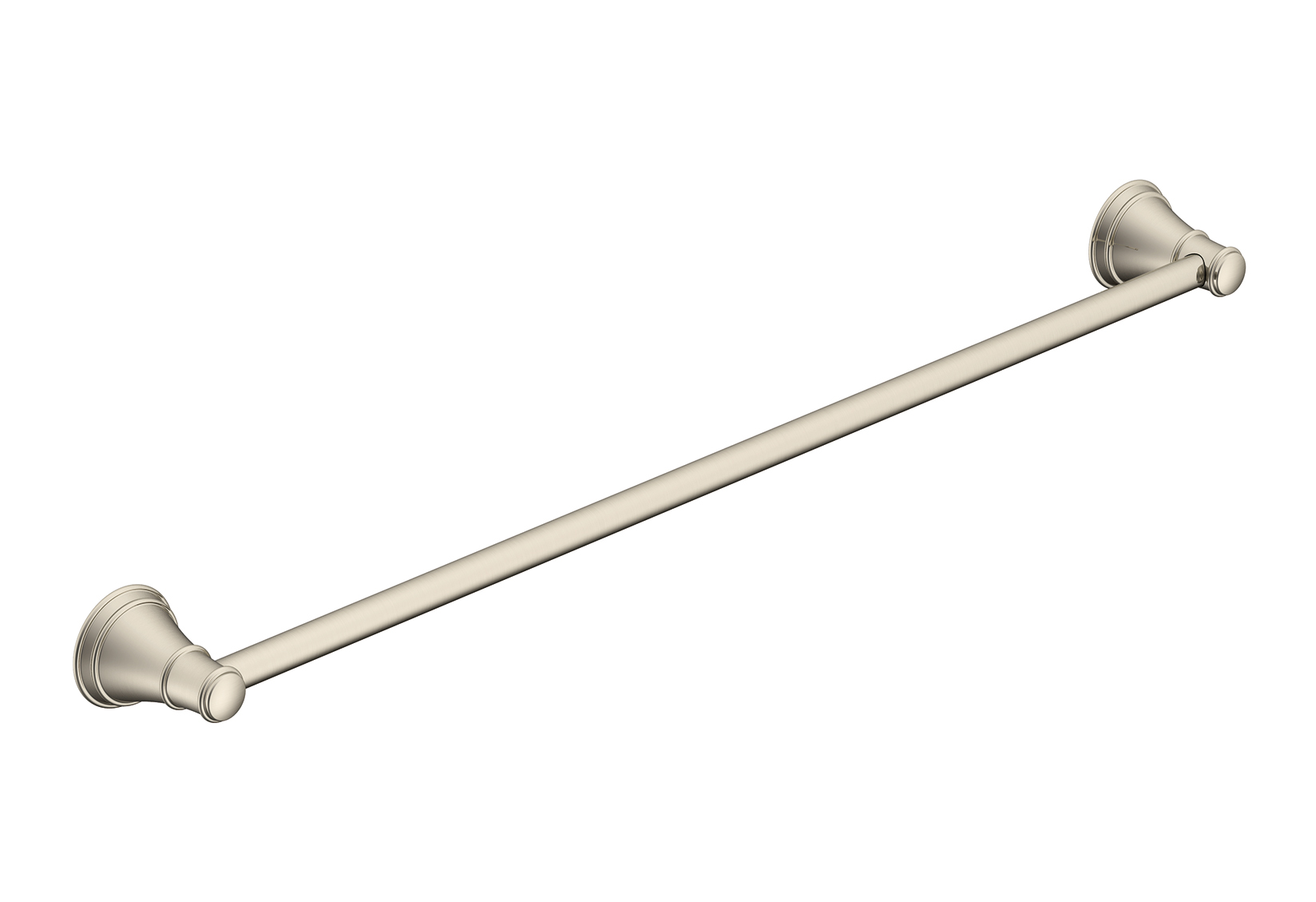 Eternal Single Towel Rail 600mm Brushed Nickel