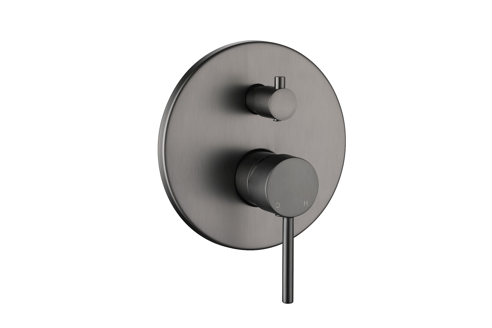 Bloom Shower Diverter Brushed Gunmetal