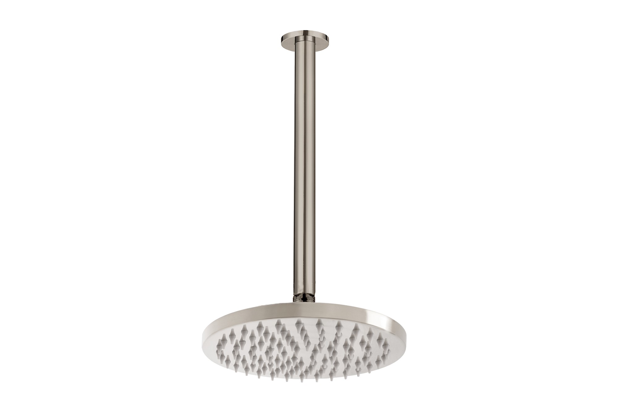 Bloom Shower Rose 200mm and Shower Dropper 300mm Brushed Nickel