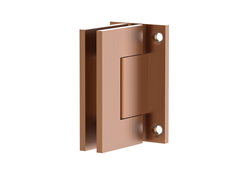 Shower Screen Hinge - Wall to Glass Brushed Copper