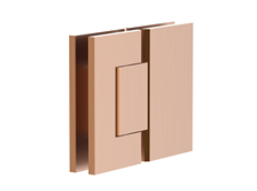 Shower Screen Hinge - Glass to Glass Brushed Copper