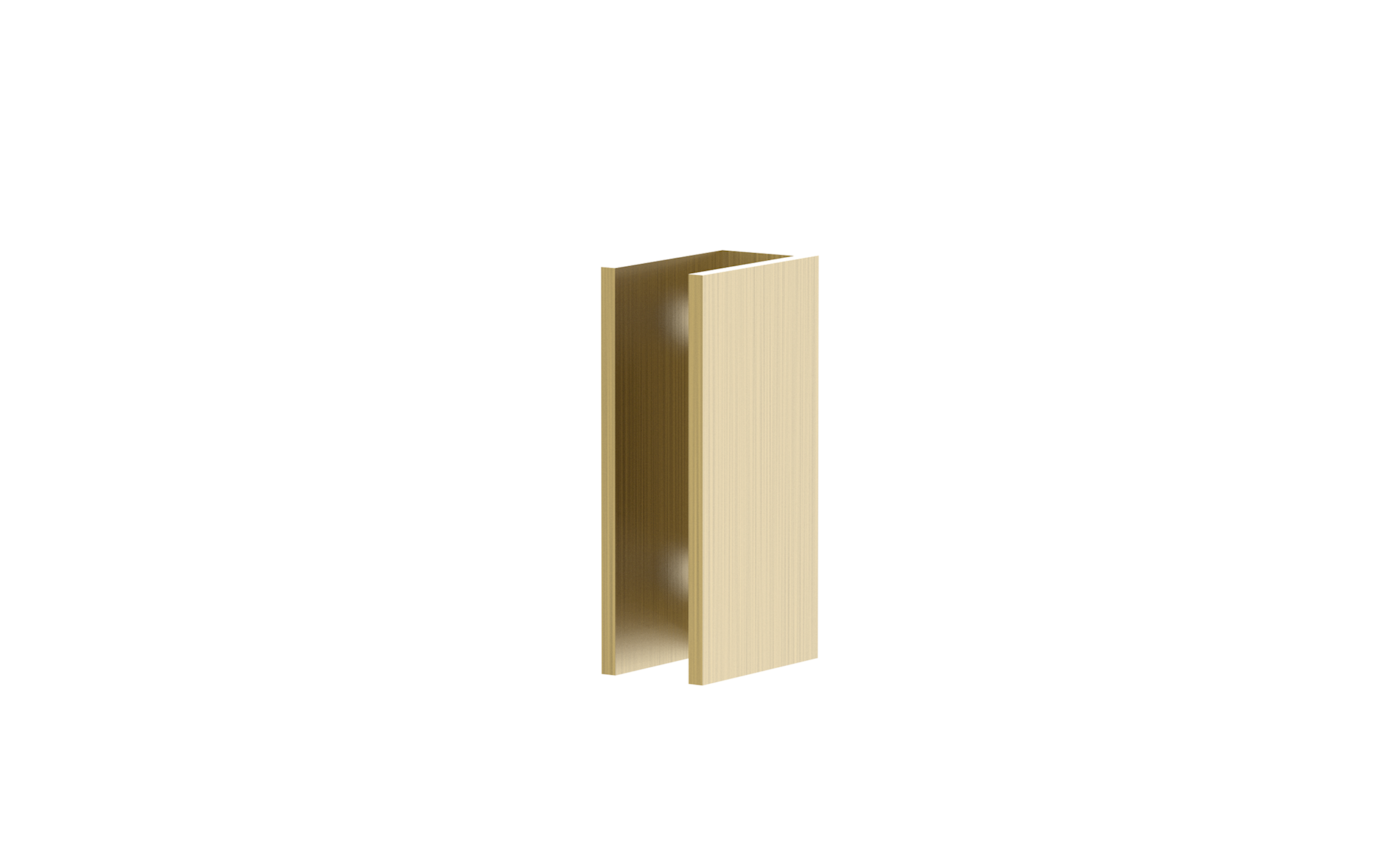 Shower Screen Bracket Brushed Brass