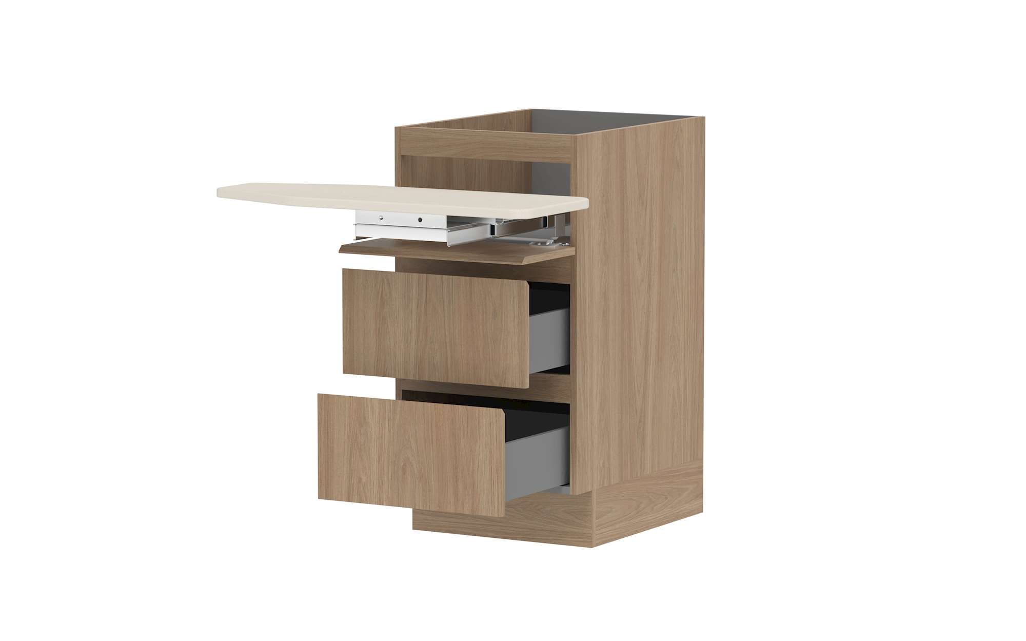 Swivel Ironing Board Drawer Cabinet - 450mm