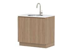 With Clovelly Round Sink