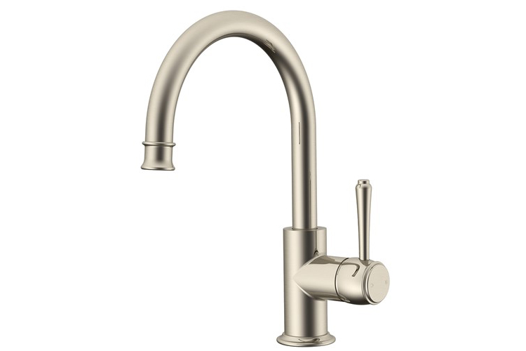 Eternal Gooseneck Basin Mixer Brushed Nickel