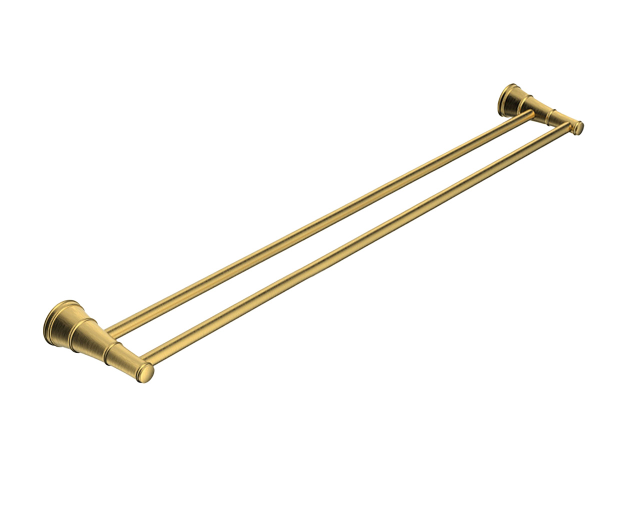 Eternal Double Towel Rail 900mm Brushed Brass