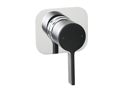 Martini Wall Mixer Matte Black & Chrome