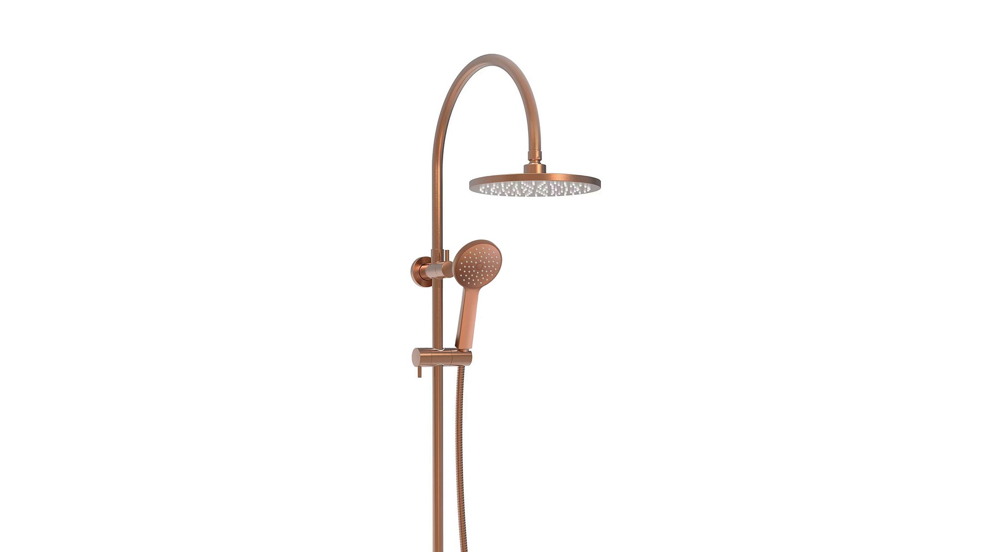 Soul Classic Gooseneck Shower Set Brushed Copper