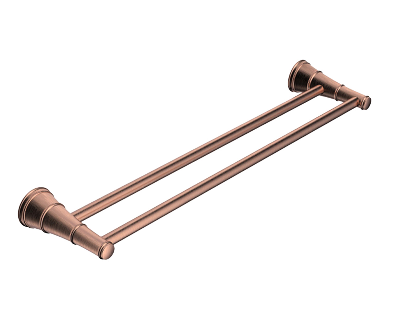 Eternal Double Towel Rail 600mm Brushed Copper