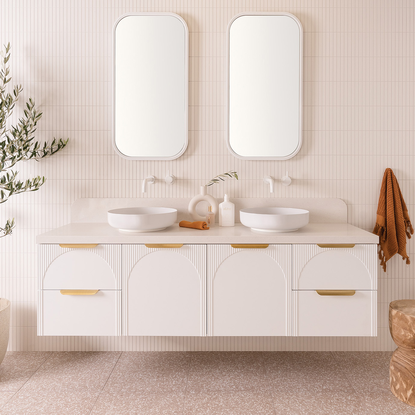 Archie Door & Drawer 1800 Double Ultra White Front Landscape 600X600 Web