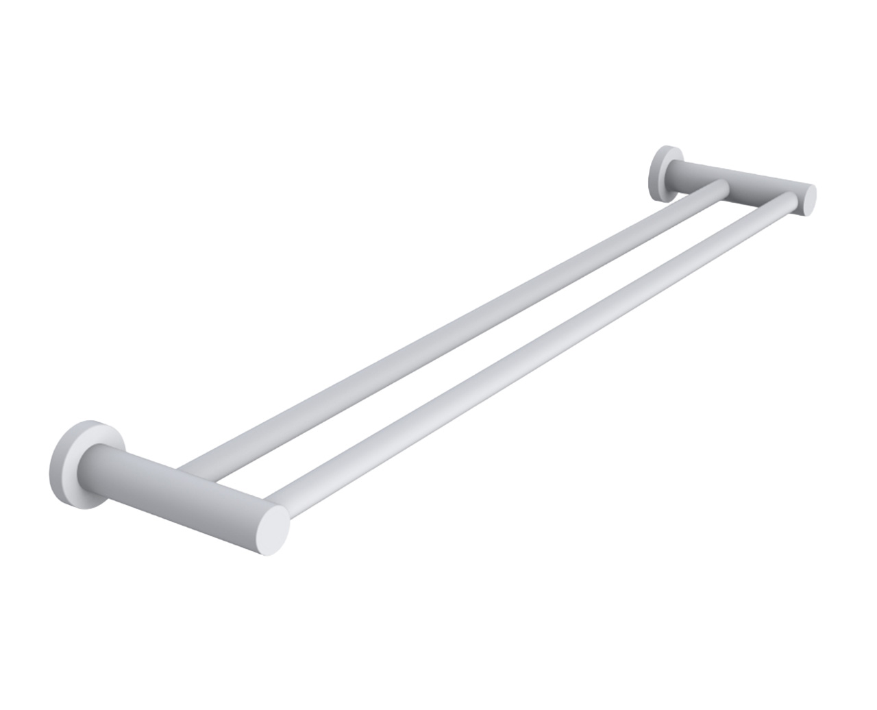 Soul Double Towel Rail 600mm Matte White