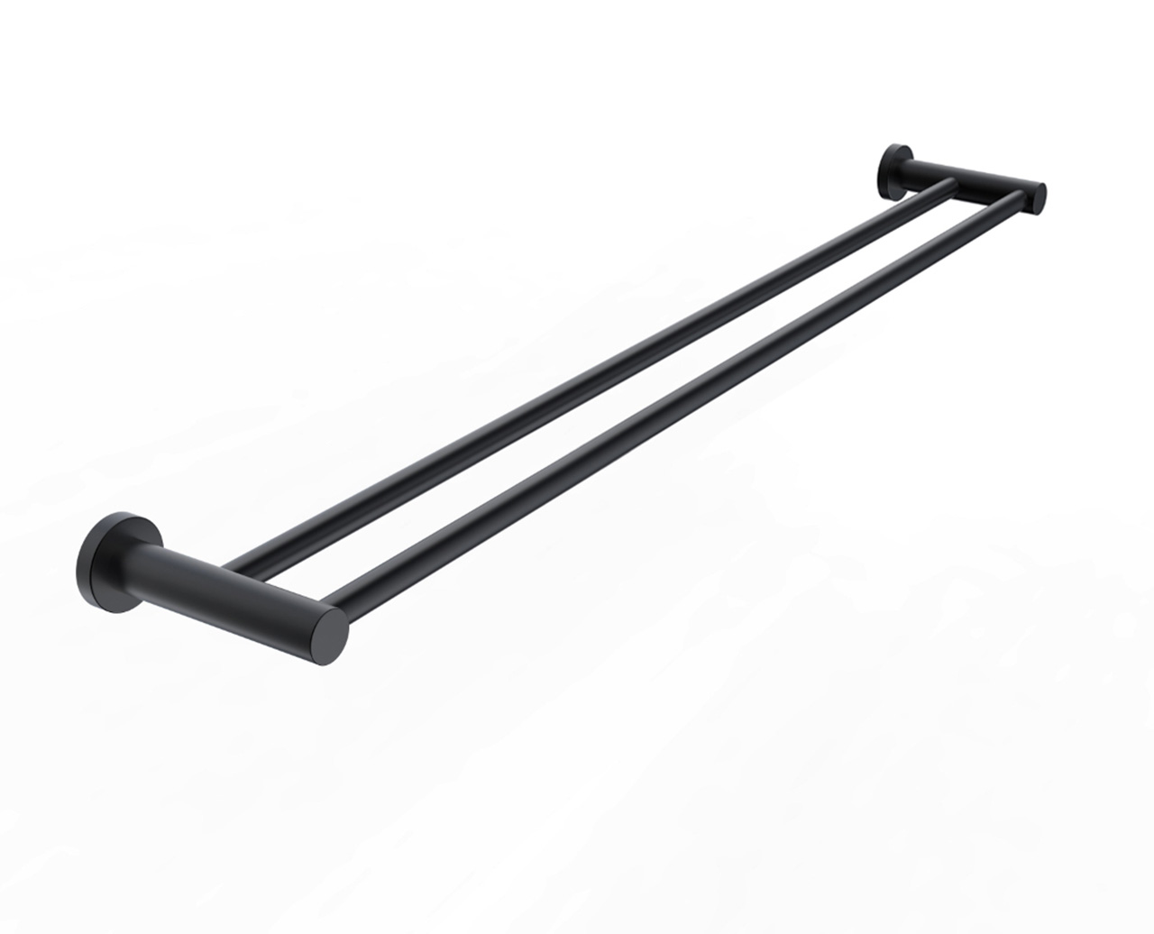 Soul Double Towel Rail 900mm Matte Black