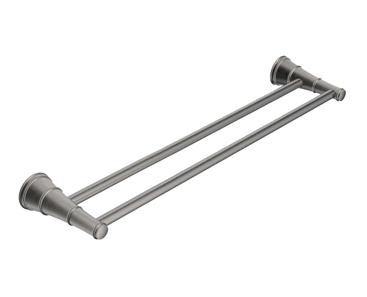 Eternal Double Towel Rail 600mm Brushed Nickel