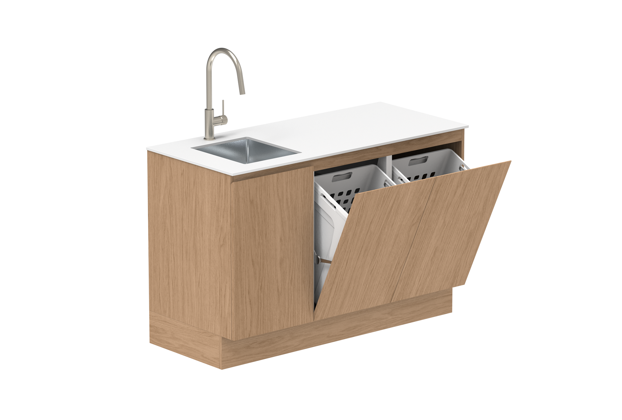 1350mm Door & Hampers Cabinet